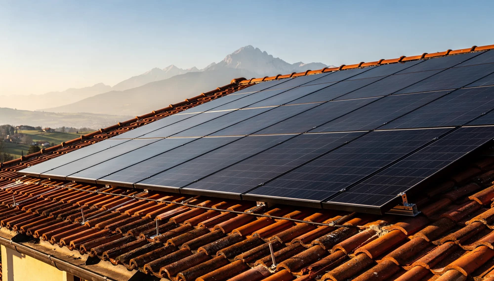 Installazione di un impianto fotovoltaico su un tetto