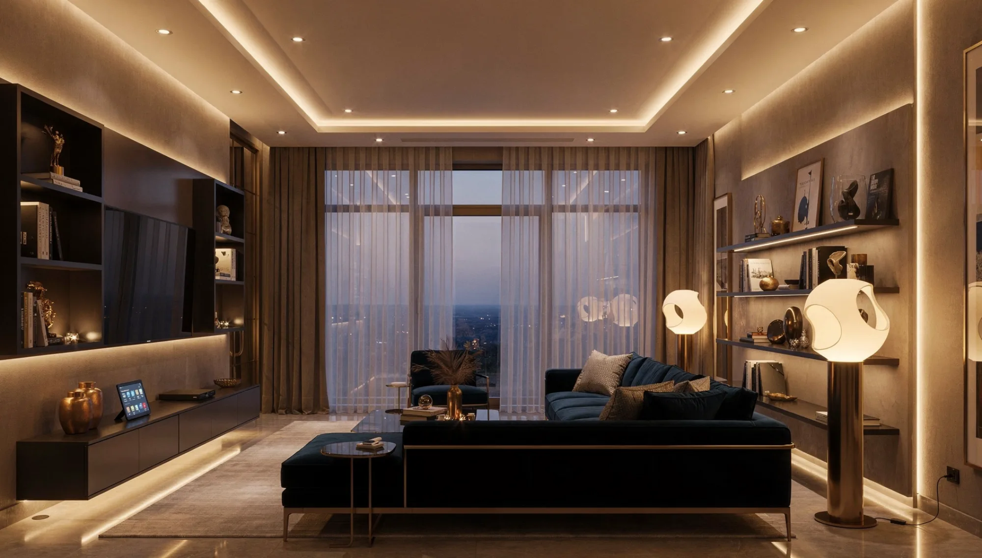 Illuminazione a LED e controllo domotico delle luci di una casa